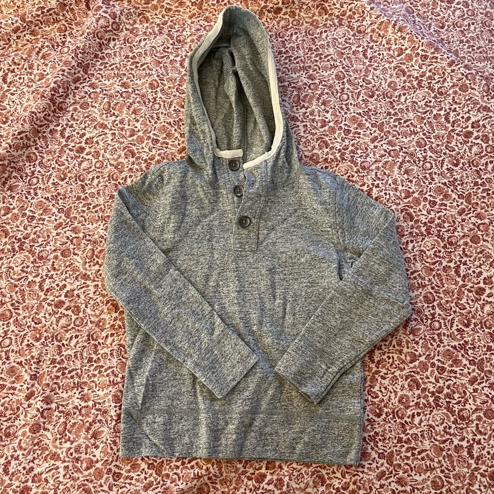 NWOT Crewcuts Gray Hoodie Sweatshirt Boys Size 4-5
